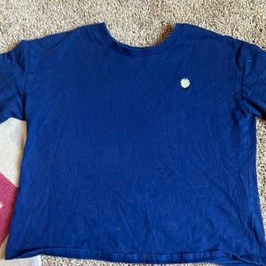 blue rain blue tee shirt